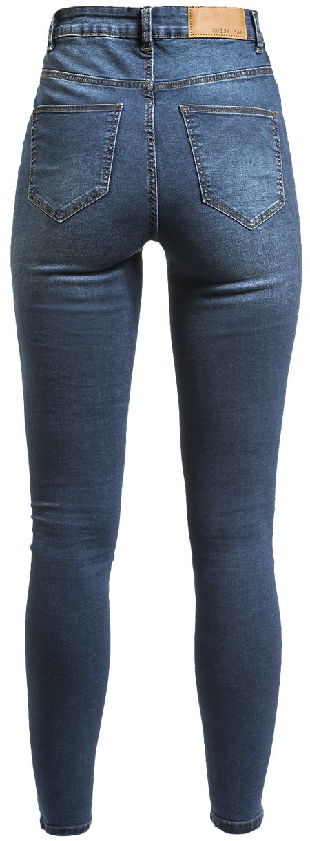 Jean  de Noisy May - Jean Skinny Callie HW - W25L30 à W34L34 - pour Femme - bleu foncé - Noisy May - View 2