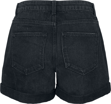 Short  de Noisy May - Short Destroy Smiley - XS à XL - pour Femme - noir - Noisy May - View 2