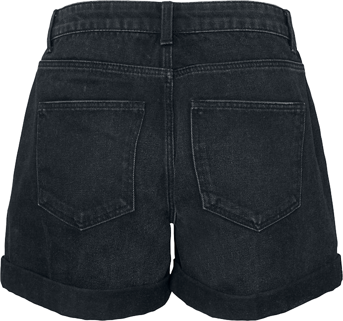 Short  de Noisy May - Short Destroy Smiley - XS à XL - pour Femme - noir - Noisy May - View 2