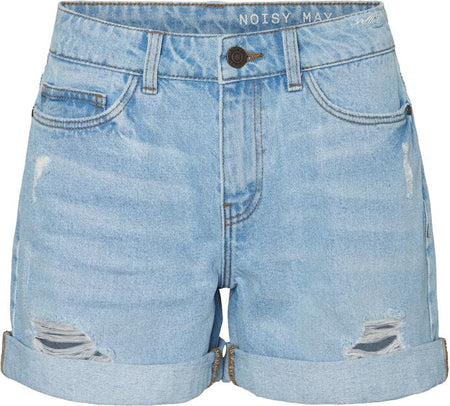 Short  de Noisy May - Short Destroy Smiley - XS à XL - pour Femme - bleu - Noisy May