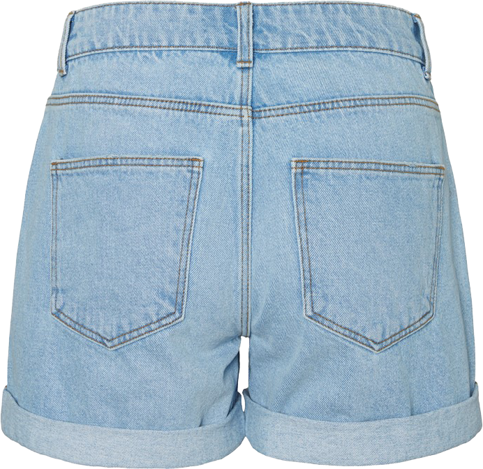 Short  de Noisy May - Short Destroy Smiley - XS à XL - pour Femme - bleu - Noisy May - View 2