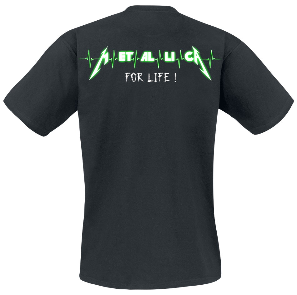 T-Shirt Manches courtes  de Metallica - M Pulse - S à XXL - pour Homme - noir - metallica - View 2
