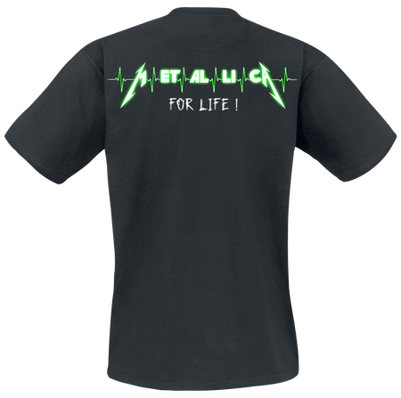 T-Shirt Manches courtes  de Metallica - M Pulse - S à XXL - pour Homme - noir - metallica - View 2