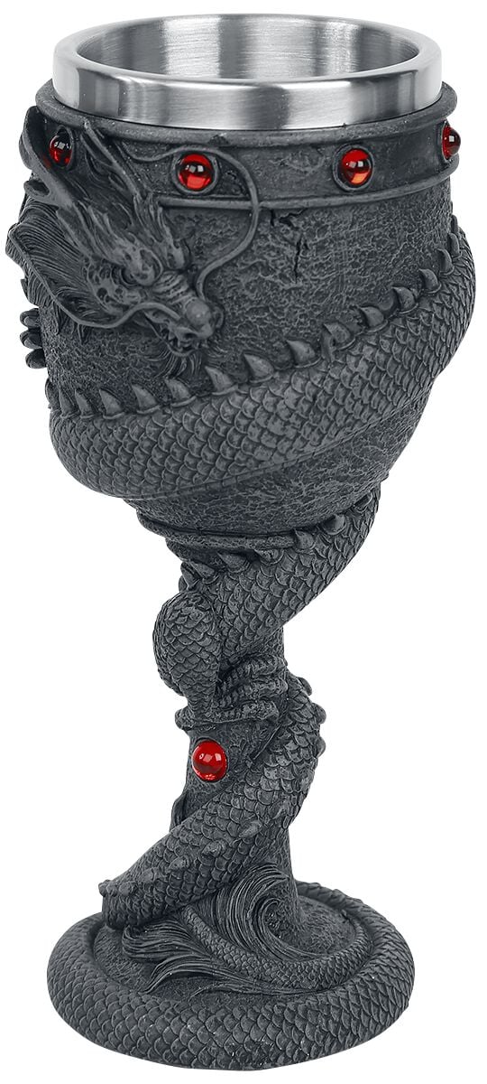 Calice Gothic de Nemesis Now - Coupe Dragon Coil - pour Unisexe - noir - Nemesis Now