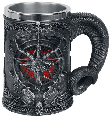 Chope à bière Gothic de Nemesis Now - Chope Baphomet - pour Unisexe - noir - Nemesis Now