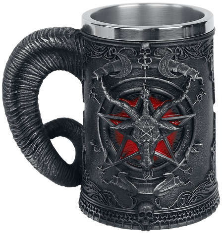 Chope à bière Gothic de Nemesis Now - Chope Baphomet - pour Unisexe - noir - Nemesis Now - View 2