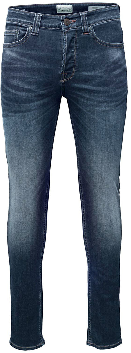 Jean  de ONLY and SONS - Weft Med Blue - W30L32 à W36L32 - pour Homme - bleu - ONLY and SONS