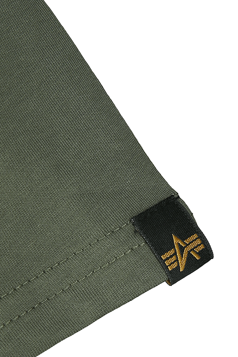 T-Shirt Manches courtes  de Alpha Industries - T-Shirt Basic - S à XXL - pour Homme - vert foncé - alpha industries - View 2