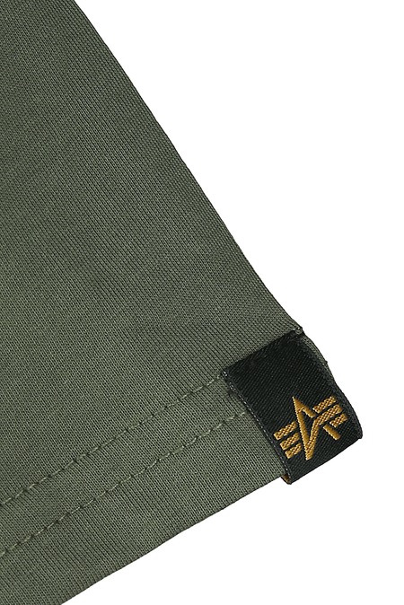 T-Shirt Manches courtes  de Alpha Industries - T-Shirt Basic - S à XXL - pour Homme - vert foncé - alpha industries - View 2