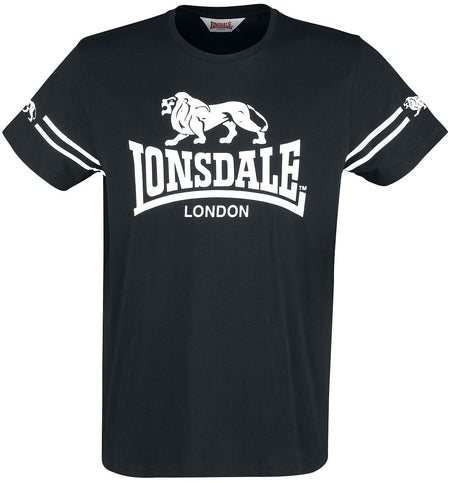 T-Shirt Manches courtes  de Lonsdale London - Aldeburgh - S à XXL - pour Homme - noir - Lonsdale London