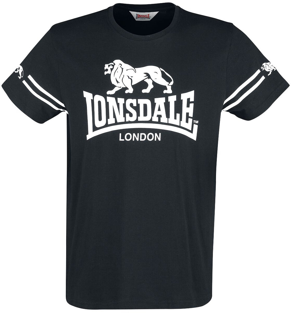 T-Shirt Manches courtes  de Lonsdale London - Aldeburgh - S à XXL - pour Homme - noir - Lonsdale London