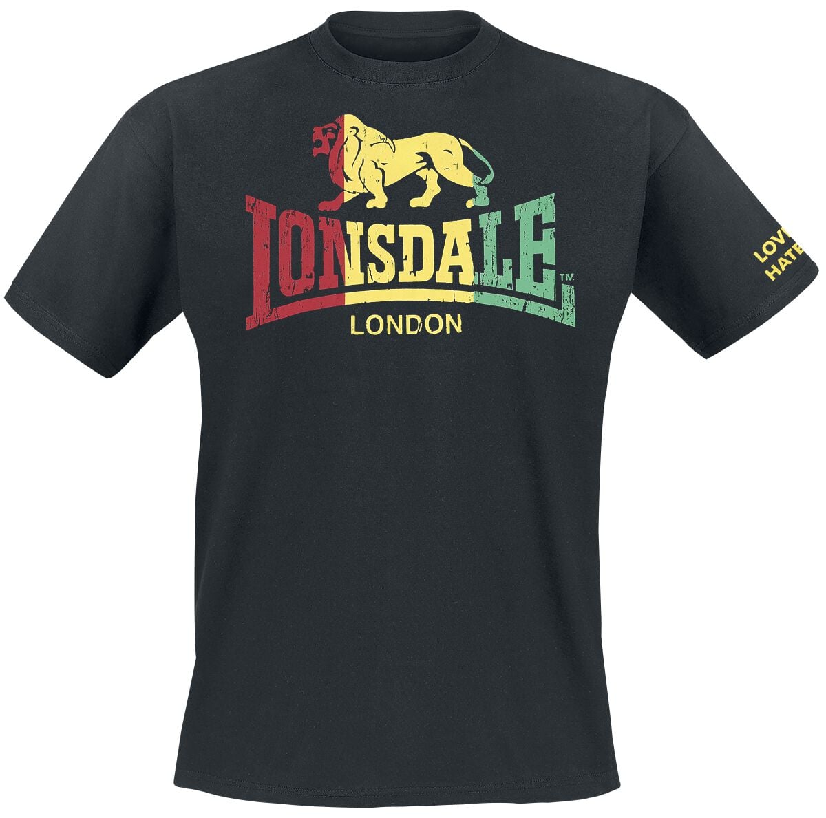 T-Shirt Manches courtes  de Lonsdale London - Freedom - S à XXL - pour Homme - noir - Lonsdale London