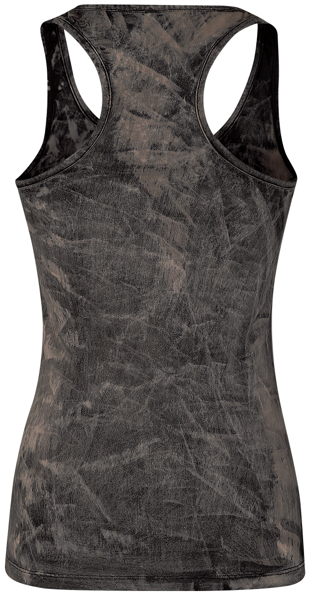 Top  de Black Premium by EMP - Haut Délavé Avec Imprimé - S à XXL - pour Femme - gris - Black Premium by EMP - View 2