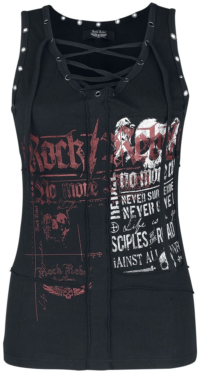 Top  de Rock Rebel by EMP - Dance It All Off - S à XXL - pour Femme - noir - Rock Rebel by EMP