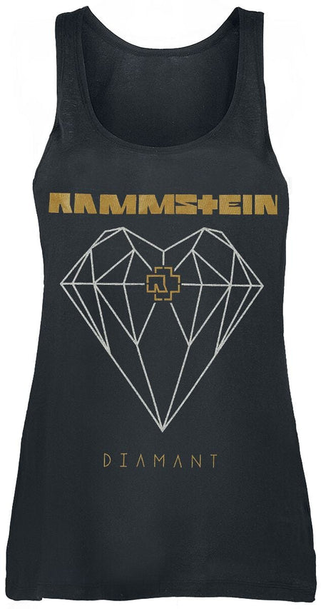 Top  de Rammstein - Diamant - S à XL - pour Femme - noir - Rammstein