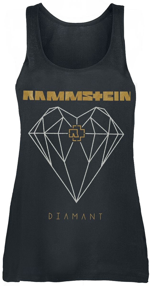 Top  de Rammstein - Diamant - S à XL - pour Femme - noir - Rammstein