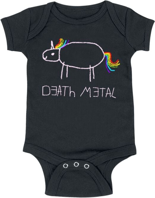 Body Unicorn de Death Metal - Enfants - Death Metal - 62/68 à 86/92 - pour Enfants - noir - Death Metal