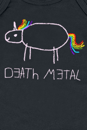Body Unicorn de Death Metal - Enfants - Death Metal - 62/68 à 86/92 - pour Enfants - noir - Death Metal - View 2