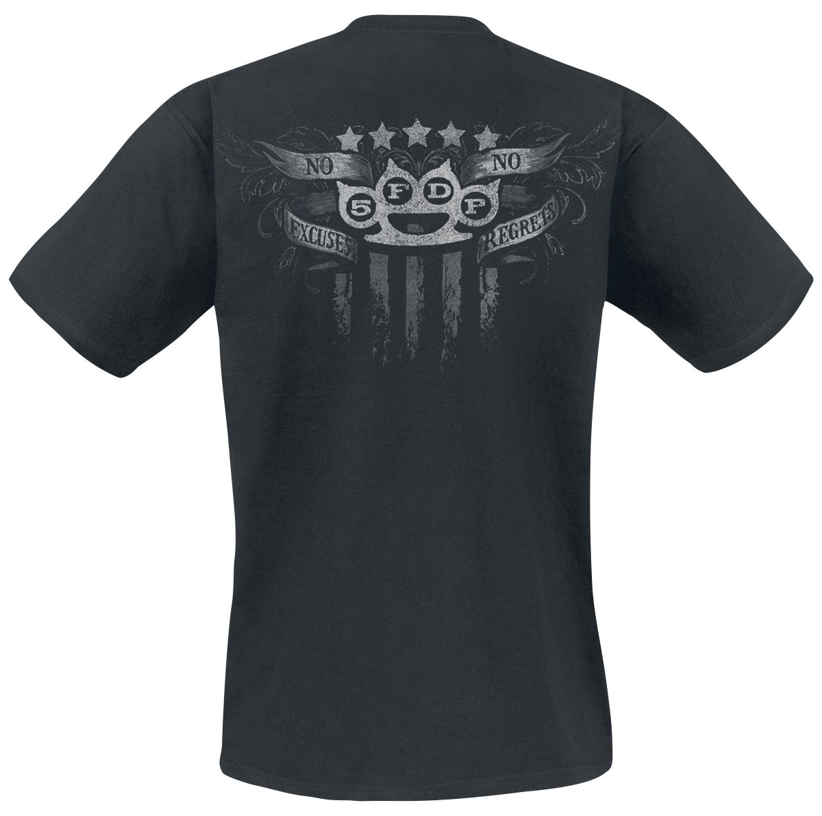 T-Shirt Manches courtes  de Five Finger Death Punch - No Regrets - S à 5XL - pour Homme - noir - Five Finger Death Punch - View 2