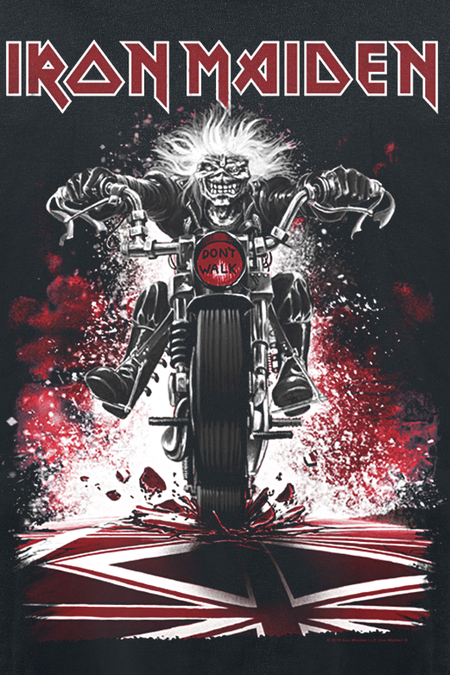 T-shirt manches longues  de Iron Maiden - Eddie Bike - S à XXL - pour Homme - noir - Iron Maiden - View 2