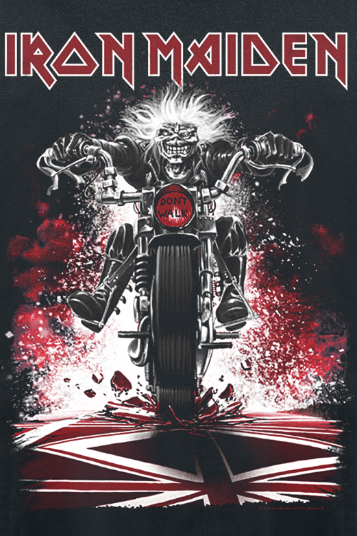 T-shirt manches longues  de Iron Maiden - Eddie Bike - S à XXL - pour Homme - noir - Iron Maiden - View 2