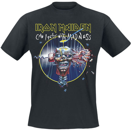T-Shirt Manches courtes  de Iron Maiden - Can I Play With Madness - S à 5XL - pour Homme - noir - Iron Maiden