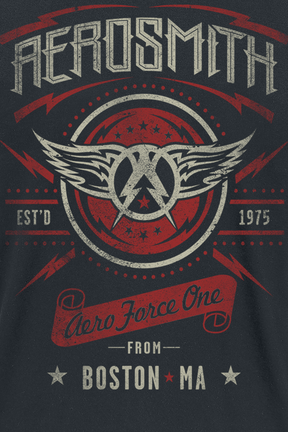 T-Shirt Manches courtes  de Aerosmith - Aero Force One - M à XXL - pour Homme - noir - aerosmith - View 2
