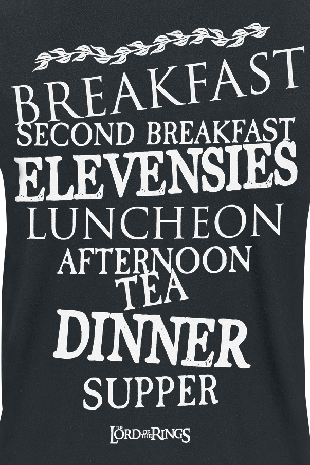 T-Shirt Manches courtes  de Le Seigneur Des Anneaux - Hobbit Meals - S à 4XL - pour Homme - noir - Le Seigneur Des Anneaux - View 2