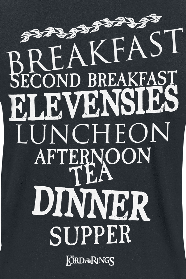 T-Shirt Manches courtes  de Le Seigneur Des Anneaux - Hobbit Meals - S à 4XL - pour Homme - noir - Le Seigneur Des Anneaux - View 2