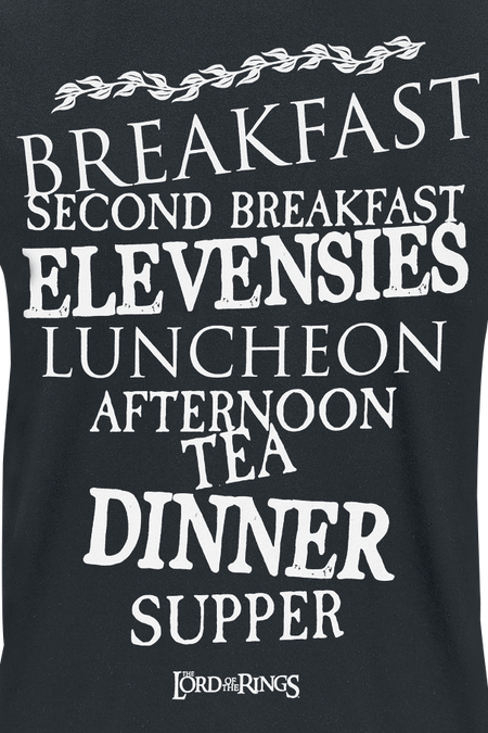 T-Shirt Manches courtes  de Le Seigneur Des Anneaux - Hobbit Meals - S à 4XL - pour Homme - noir - Le Seigneur Des Anneaux - View 2