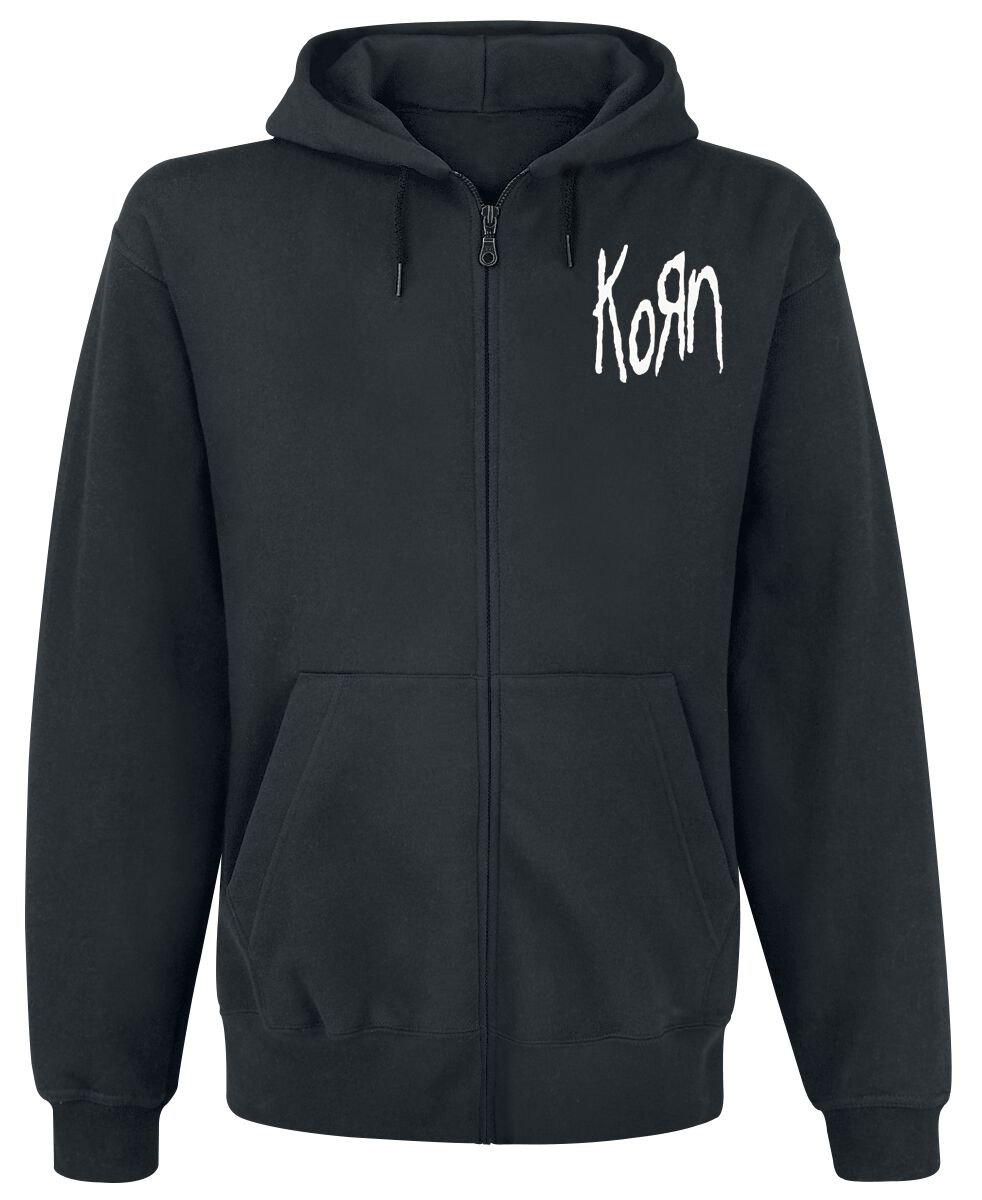 Sweat-shirt zippé à capuche  de Korn - Mirror Cover - M à XXL - pour Homme - noir - Korn
