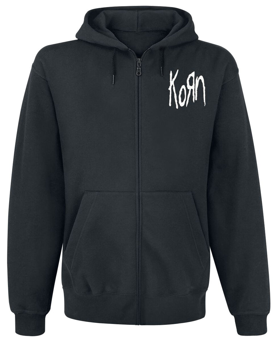 Sweat-shirt zippé à capuche  de Korn - Mirror Cover - M à XXL - pour Homme - noir - Korn