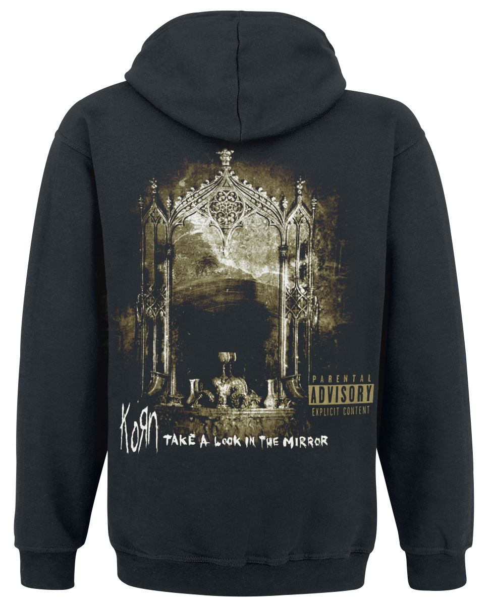 Sweat-shirt zippé à capuche  de Korn - Mirror Cover - M à XXL - pour Homme - noir - Korn - View 2