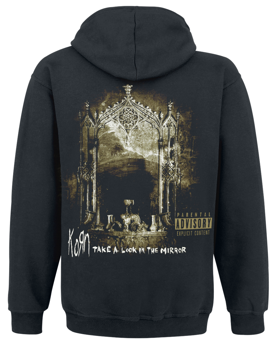 Sweat-shirt zippé à capuche  de Korn - Mirror Cover - M à XXL - pour Homme - noir - Korn - View 2