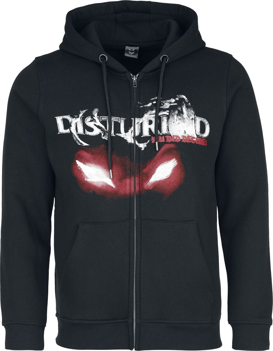 Sweat-shirt zippé à capuche  de Disturbed - Yep Your Sleeve - S à XXL - pour Homme - noir - Disturbed