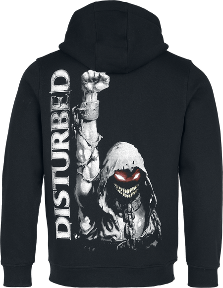 Sweat-shirt zippé à capuche  de Disturbed - Yep Your Sleeve - S à XXL - pour Homme - noir - Disturbed - View 2