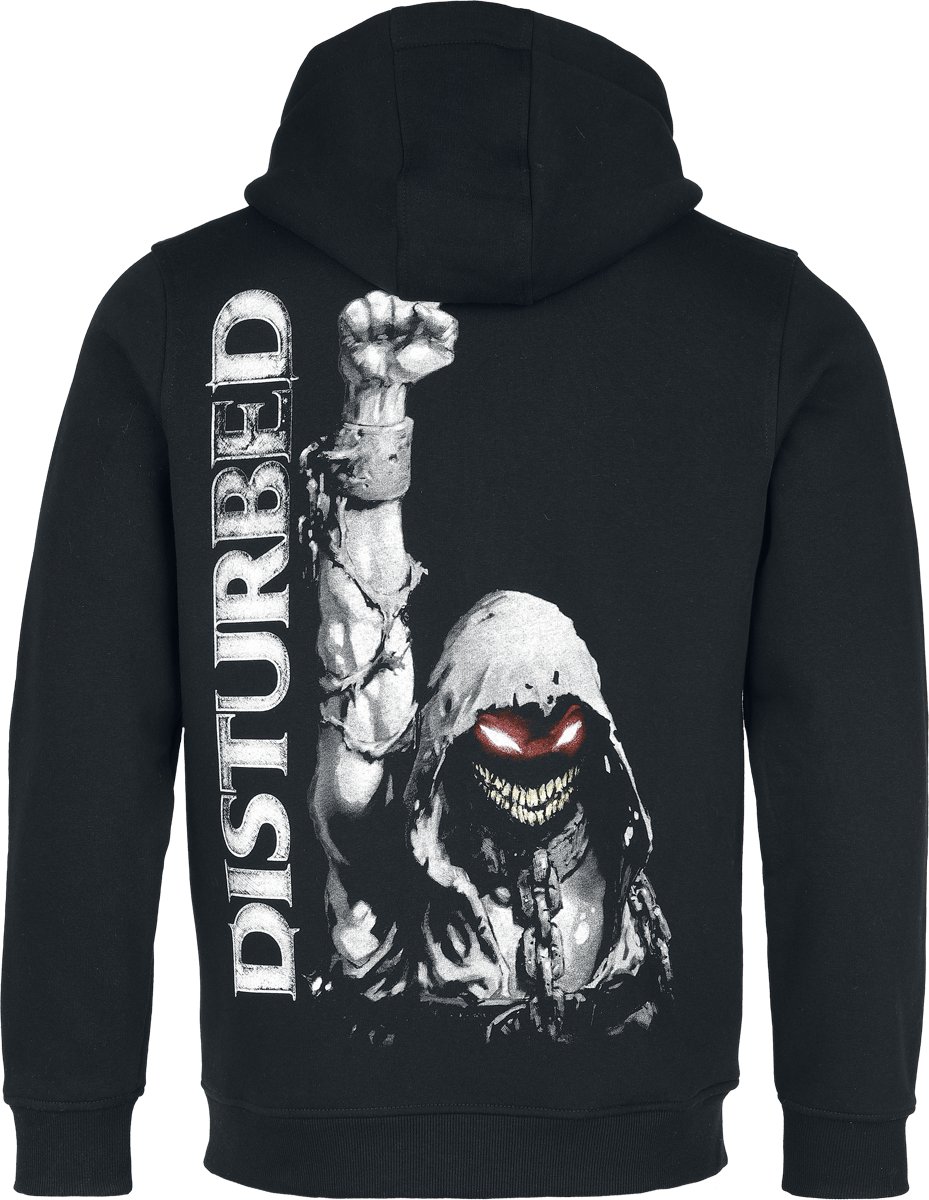 Sweat-shirt zippé à capuche  de Disturbed - Yep Your Sleeve - S à XXL - pour Homme - noir - Disturbed - View 2