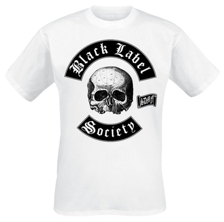 T-Shirt Manches courtes  de Black Label Society - Skull Logo - S à XXL - pour Homme - blanc - Black Label Society