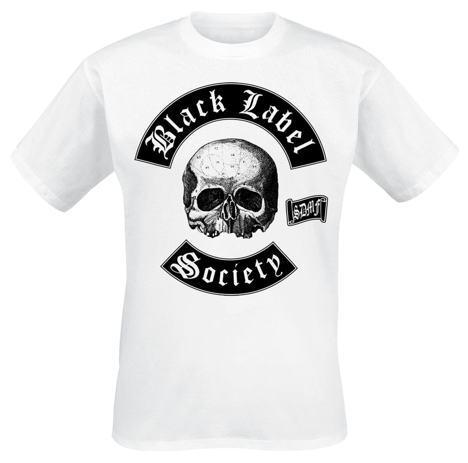 T-Shirt Manches courtes  de Black Label Society - Skull Logo - S à XXL - pour Homme - blanc - Black Label Society