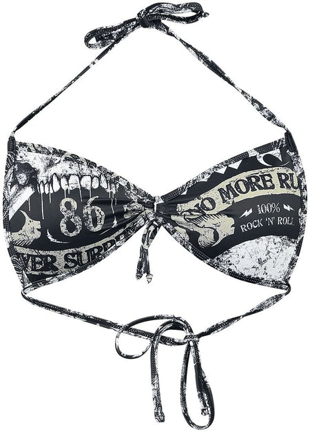 Haut de bikini  de Rock Rebel by EMP - Mix And Match - S à XXL - pour Femme - noir - Rock Rebel by EMP