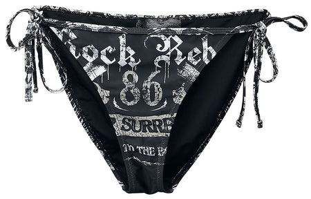 Bas de bikini  de Rock Rebel by EMP - Mix And Match - S à XXL - pour Femme - noir - Rock Rebel by EMP
