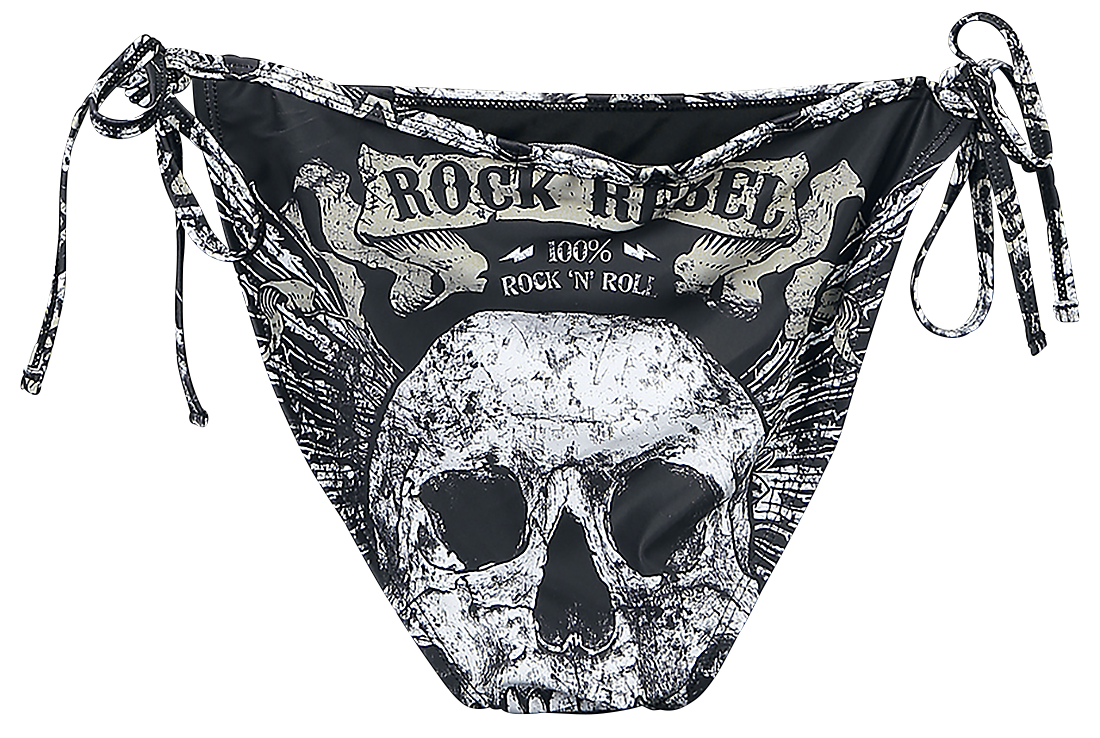 Bas de bikini  de Rock Rebel by EMP - Mix And Match - S à XXL - pour Femme - noir - Rock Rebel by EMP - View 2