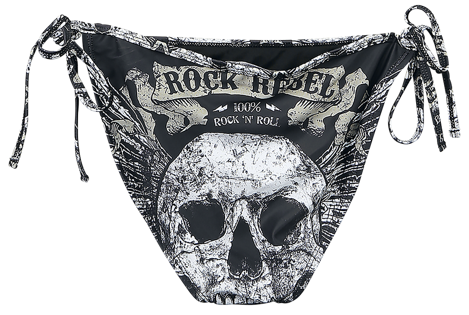 Bas de bikini  de Rock Rebel by EMP - Mix And Match - S à XXL - pour Femme - noir - Rock Rebel by EMP - View 2