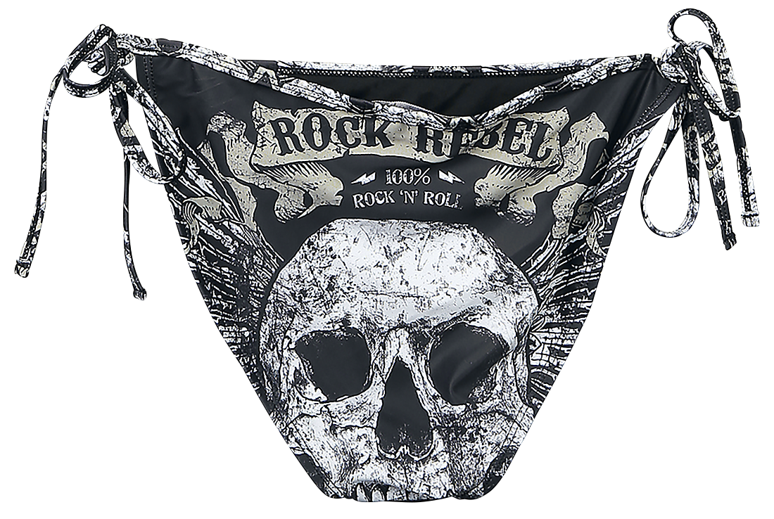 Bas de bikini  de Rock Rebel by EMP - Mix And Match - S à XXL - pour Femme - noir - Rock Rebel by EMP - View 2