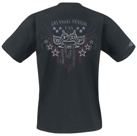 T-Shirt Manches courtes  de Five Finger Death Punch - Eagle Color - S à M - pour Homme - noir - Five Finger Death Punch - View 2