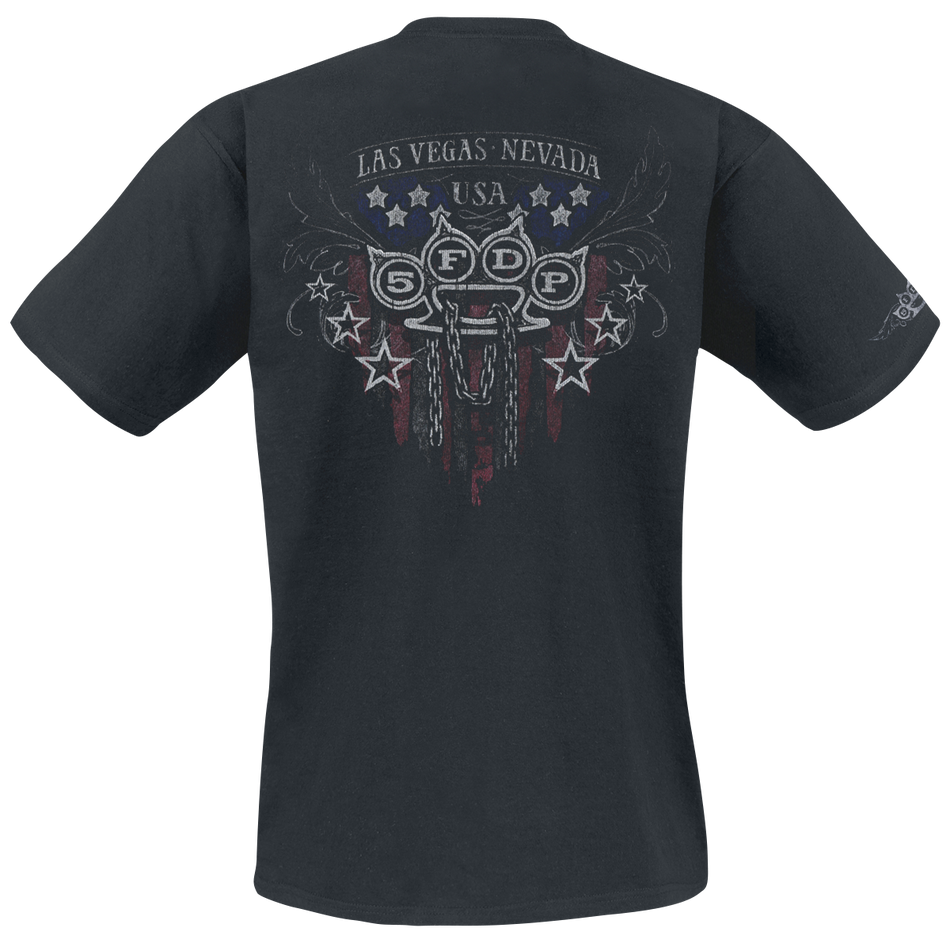 T-Shirt Manches courtes  de Five Finger Death Punch - Eagle Color - S à M - pour Homme - noir - Five Finger Death Punch - View 2