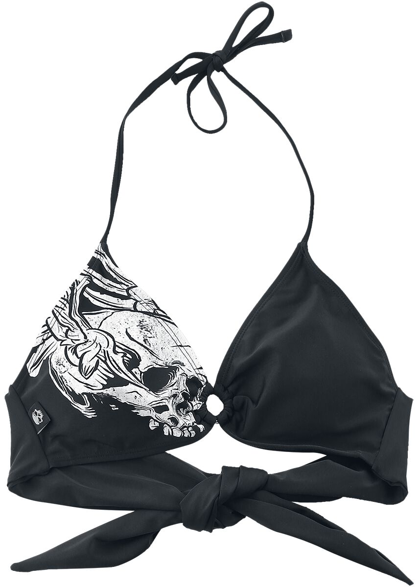 Haut de bikini  de Rock Rebel by EMP - Mix And Match - L à XXL - pour Femme - noir - Rock Rebel by EMP
