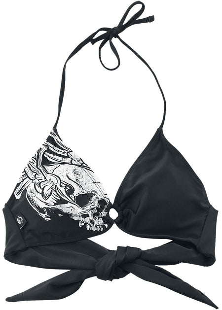 Haut de bikini  de Rock Rebel by EMP - Mix And Match - L à XXL - pour Femme - noir - Rock Rebel by EMP