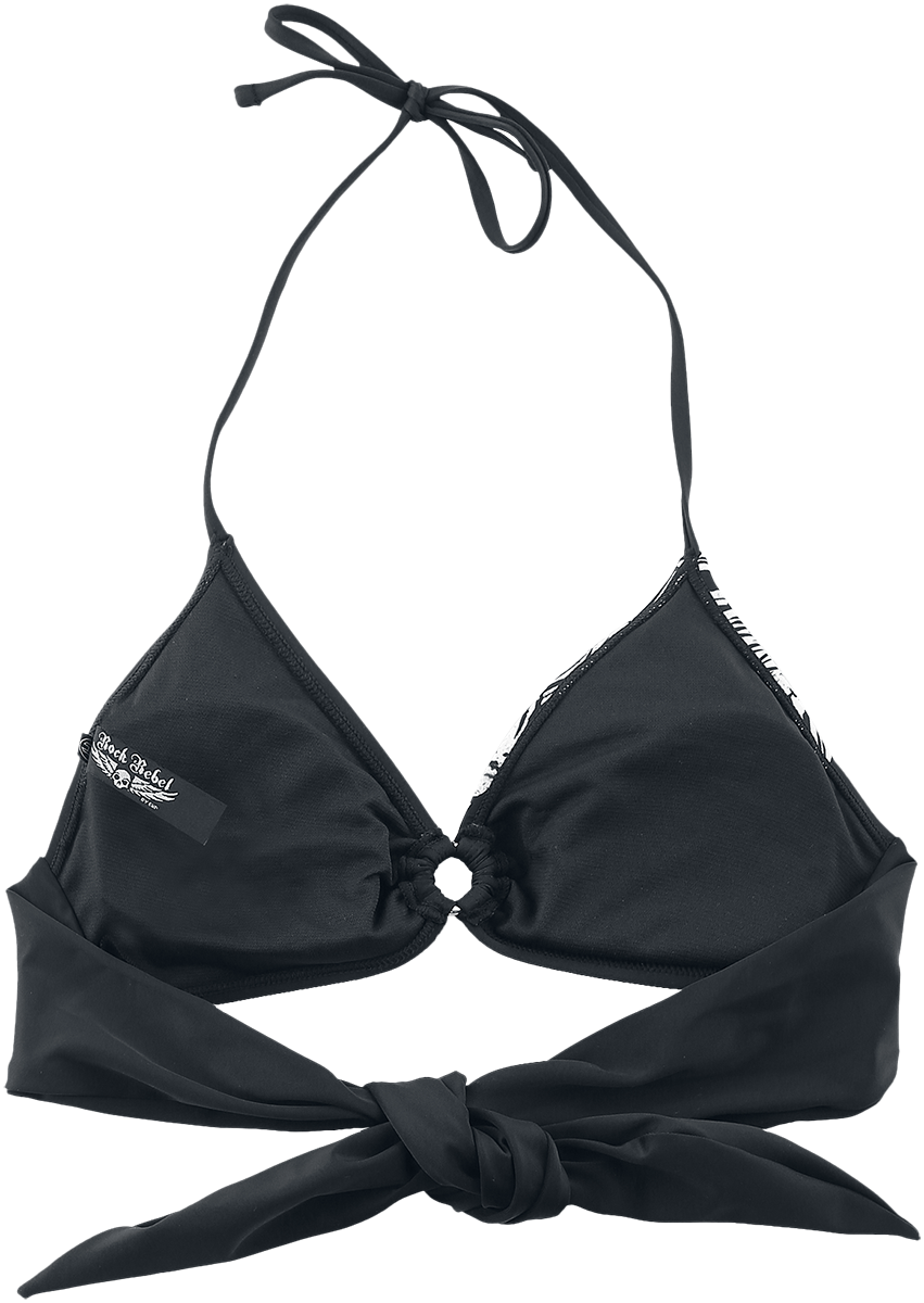 Haut de bikini  de Rock Rebel by EMP - Mix And Match - L à XXL - pour Femme - noir - Rock Rebel by EMP - View 2