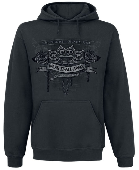 Sweat-shirt à capuche  de Five Finger Death Punch - Wash It All Away - S à M - pour Homme - noir - Five Finger Death Punch